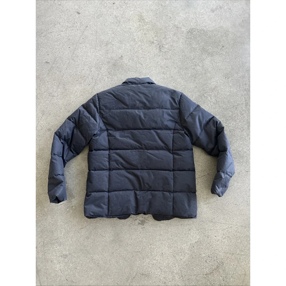 Aubin Wills Jacket Mens Blue Sz M Bodywarmer Gilet Button-Up Puffer Logo Casual